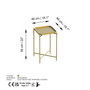 Hanah Home Mesa de Centro Shb-008-A Dorada